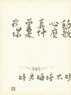 我曾真心的爱过你是什么歌的歌词
