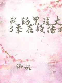 我的黑道大佬第3季在线播放免费观看