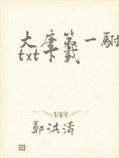 大唐第一驸马爷txt下载