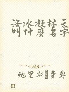 洛冰凝林天小说叫什么名字