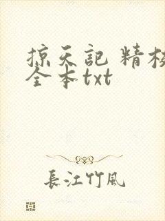 掠天记 精校版全本txt