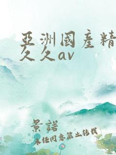 亚洲国产精品久久久av