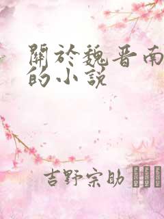 关于魏晋南北朝的小说