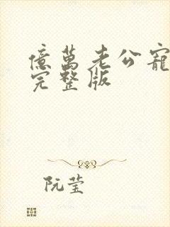 亿万老公宠上瘾完整版