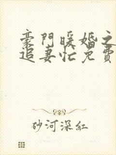 豪门暖婚之四爷追妻忙免费阅读