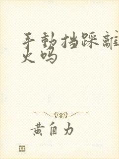 手动挡踩离合打火吗