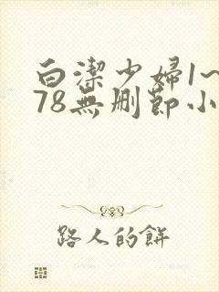 白洁少妇1~178无删节小说