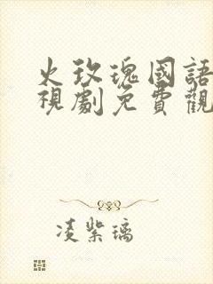 火玫瑰国语版电视剧免费观看高清