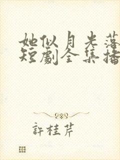 她似月光落我心短剧全集播放