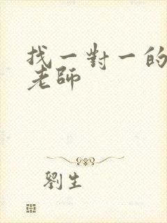 找一对一的家教老师