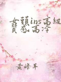 女头ins高级质感高冷