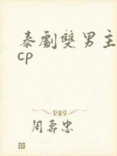 泰剧双男主腐剧cp