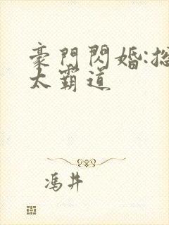 豪门闪婚:总裁太霸道