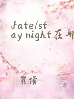 fate/stay night在哪下载