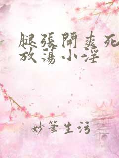 腿张开爽死你个放荡小淫