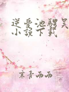 逆爱池骋吴所畏小说下载