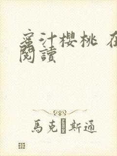 蜜汁樱桃 在线阅读