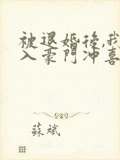 被退婚后,我嫁入豪门冲喜了