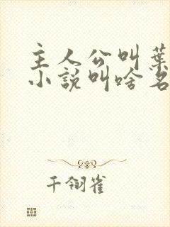 主人公叫叶楚的小说叫啥名