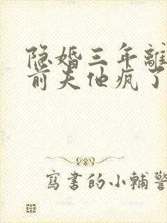 隐婚三年离婚后前夫他疯了