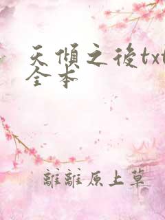 天倾之后txt全本