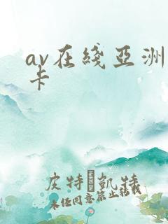 av在线亚洲不卡