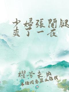 少妇张开腿让我爽了一夜