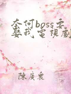 奈何boss要娶我电视剧免费