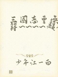 三国志曹操传秘籍~~~~超全