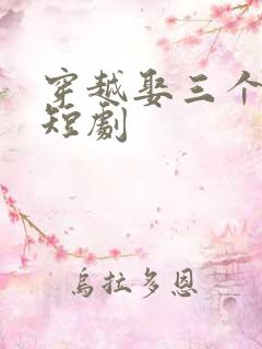 穿越娶三个老婆短剧