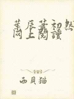 叶辰萧初然小说网上阅读