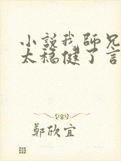 小说我师兄实在太稳健了言归正传电子书