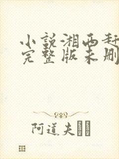 小说湘西赶尸人完整版未删减小说