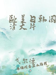 欧美日韩国产高清大片