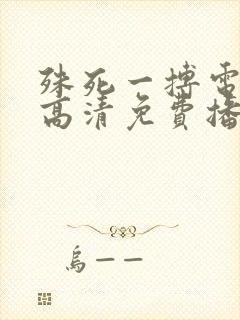 殊死一搏电影在高清免费播放