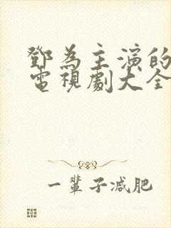 邓为主演的所有电视剧大全