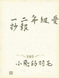 一二年级爱国手抄报