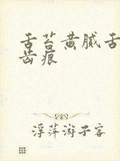 舌苔黄腻舌边有齿痕