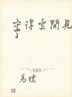 守得云开见月明了