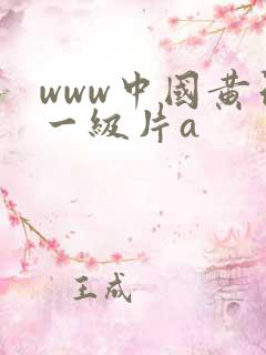 www中国黄色一级片a