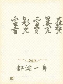 电影雪暴在线观看免费完整版