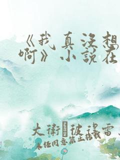 《我真没想重生啊》小说在哪里看