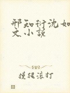 邢知衍沈如霜全文小说