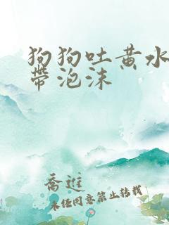 狗狗吐黄水粘稠带泡沫