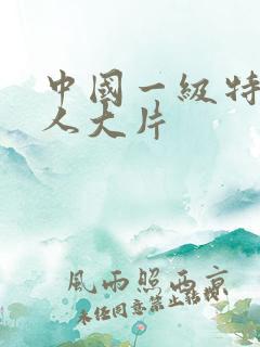 中国一级特黄成人大片