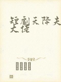 短剧天降夫人是大佬