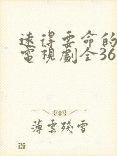 远得要命的爱情电视剧全36集