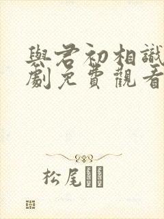 与君初相识电视剧免费观看第一集