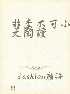 非李不可小说全文阅读