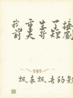 我重生了接招吧前夫哥短剧全集